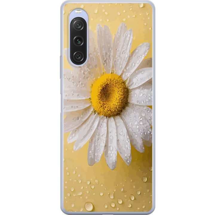 Mobiele hoes voor Sony Xperia 10 V met Porseleinbloem ontwerp in de groep SMARTPHONE & TABLETS / Mobielbescherming / Sony bij TP E-commerce Nordic AB (A61064)