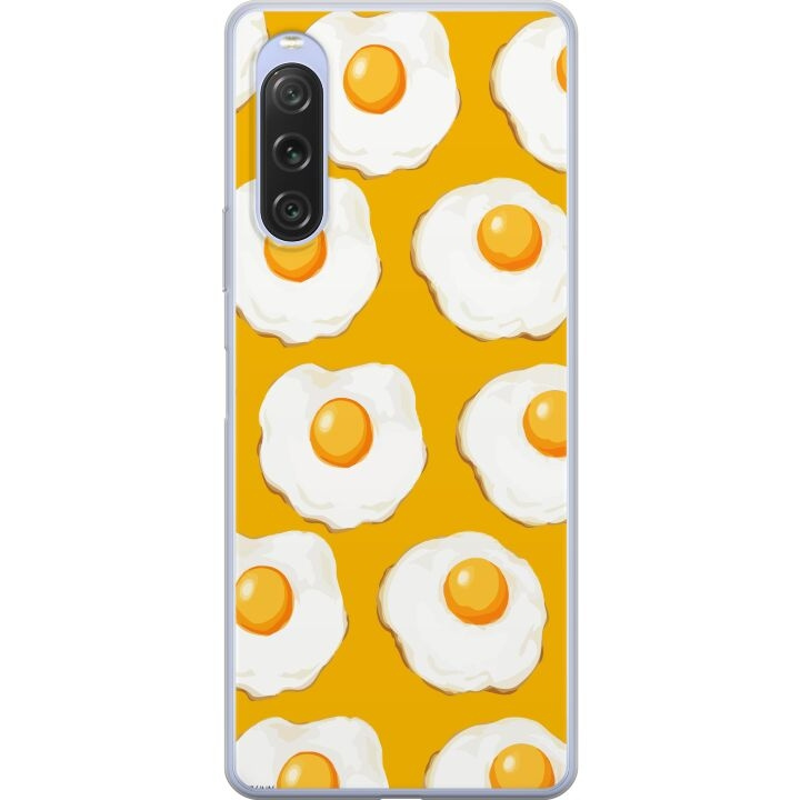 Mobiele hoes voor Sony Xperia 10 V met Gebakken ei ontwerp in de groep SMARTPHONE & TABLETS / Mobielbescherming / Sony bij TP E-commerce Nordic AB (A61066)