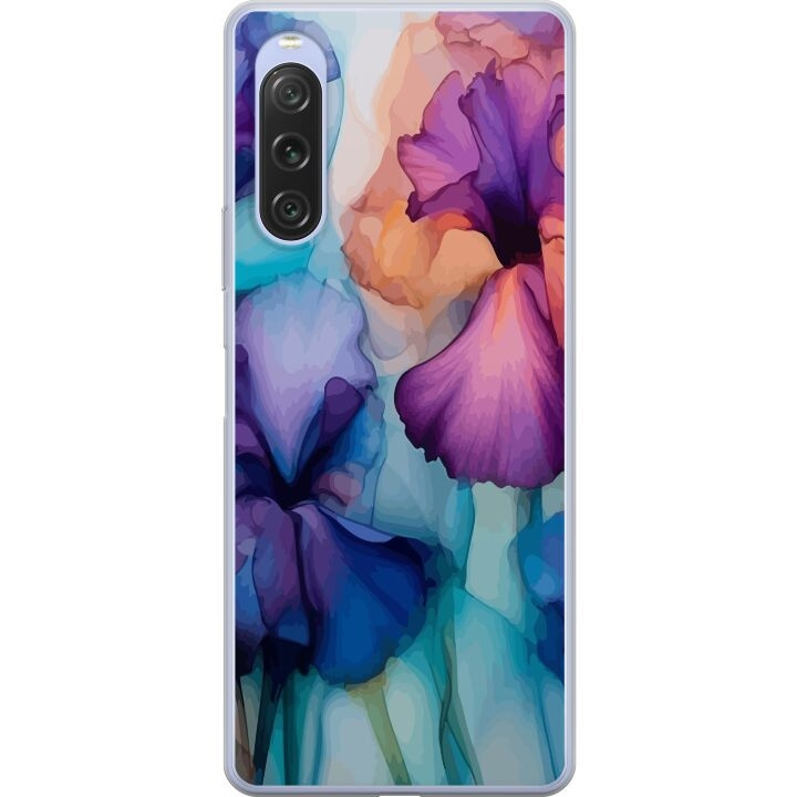 Mobiele hoes voor Sony Xperia 10 V met Magische bloemen ontwerp in de groep SMARTPHONE & TABLETS / Mobielbescherming / Sony bij TP E-commerce Nordic AB (A61067)