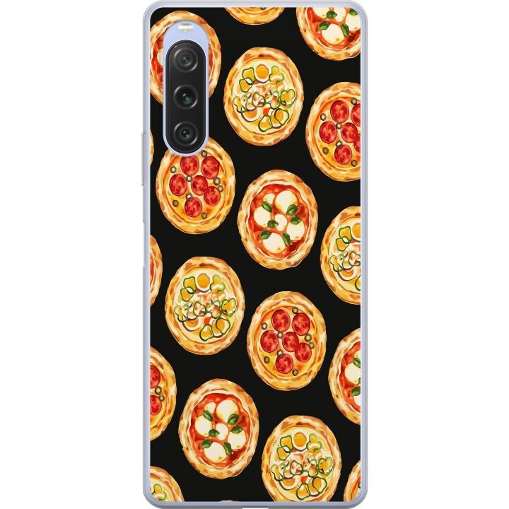 Mobiele hoes voor Sony Xperia 10 V met Pizza ontwerp in de groep SMARTPHONE & TABLETS / Mobielbescherming / Sony bij TP E-commerce Nordic AB (A61077)