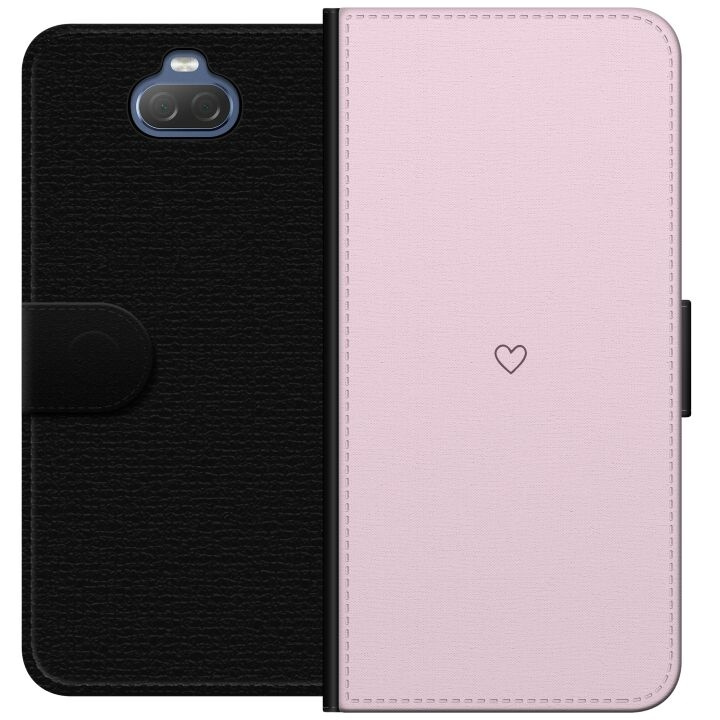 Portemonnee-hoesje voor Sony Xperia 10 Plus met Hart ontwerp in de groep SMARTPHONE & TABLETS / Mobielbescherming / Sony bij TP E-commerce Nordic AB (A61110)