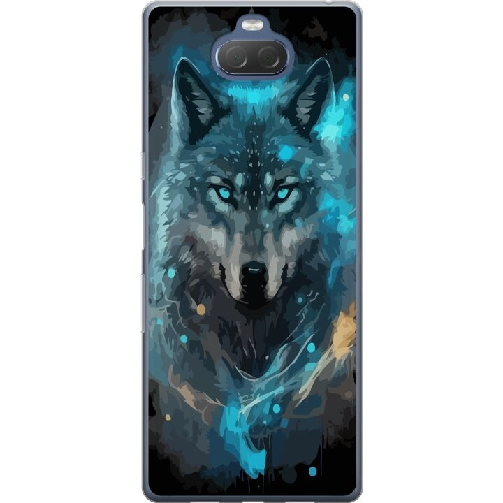 Mobiele hoes voor Sony Xperia 10 Plus met Wolf ontwerp in de groep SMARTPHONE & TABLETS / Mobielbescherming / Sony bij TP E-commerce Nordic AB (A61123)