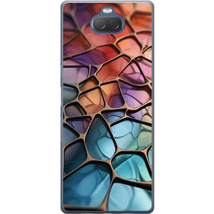 Mobiele hoes voor Sony Xperia 10 Plus met Metallic patroon ontwerp in de groep SMARTPHONE & TABLETS / Mobielbescherming / Sony bij TP E-commerce Nordic AB (A61128)