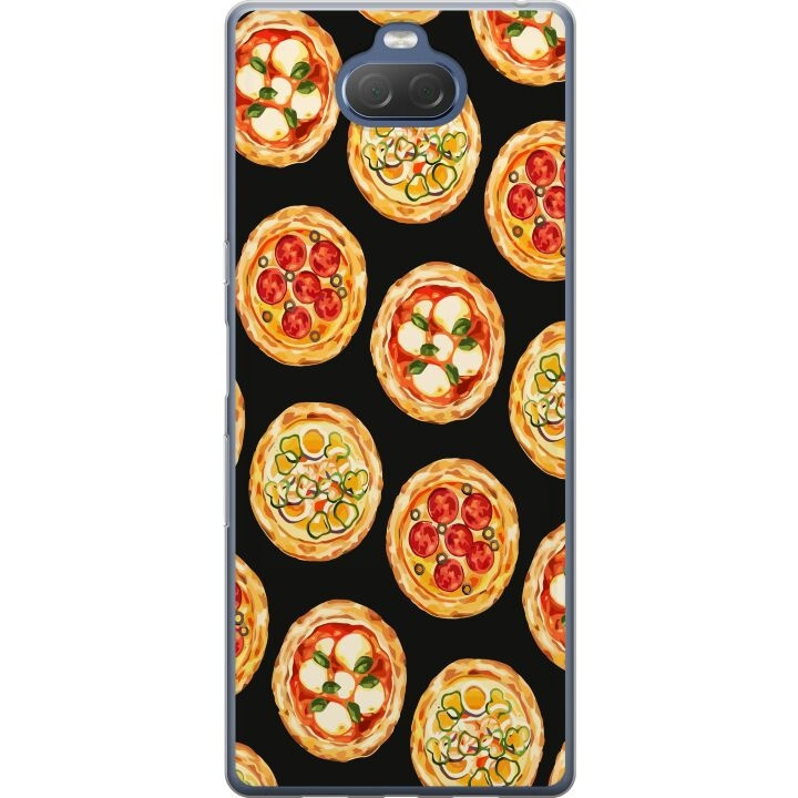 Mobiele hoes voor Sony Xperia 10 Plus met Pizza ontwerp in de groep SMARTPHONE & TABLETS / Mobielbescherming / Sony bij TP E-commerce Nordic AB (A61131)