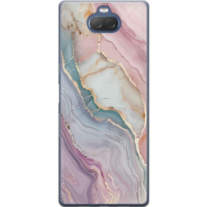 Mobiele hoes voor Sony Xperia 10 Plus met Marmer ontwerp in de groep SMARTPHONE & TABLETS / Mobielbescherming / Sony bij TP E-commerce Nordic AB (A61140)