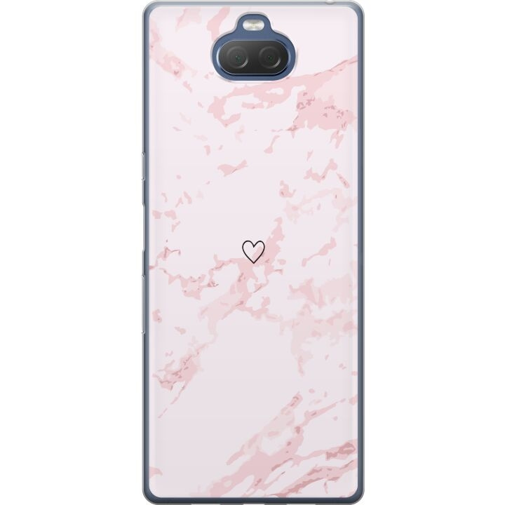 Mobiele hoes voor Sony Xperia 10 Plus met Roze Hart ontwerp in de groep SMARTPHONE & TABLETS / Mobielbescherming / Sony bij TP E-commerce Nordic AB (A61141)