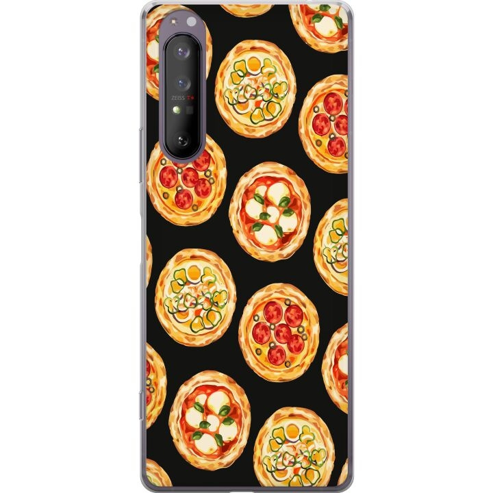 Mobiele hoes voor Sony Xperia 1 II met Pizza ontwerp in de groep SMARTPHONE & TABLETS / Mobielbescherming / Sony bij TP E-commerce Nordic AB (A61158)