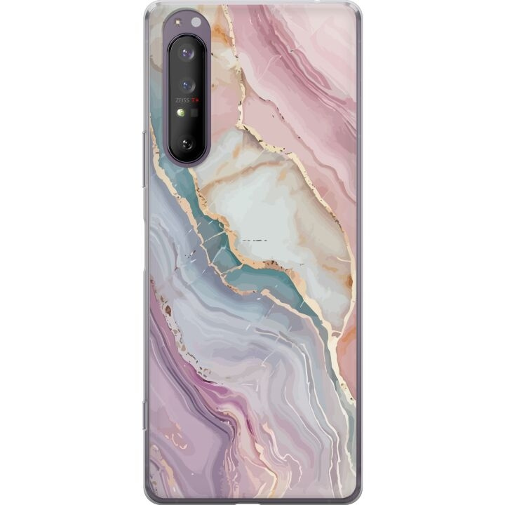 Mobiele hoes voor Sony Xperia 1 II met Marmer ontwerp in de groep SMARTPHONE & TABLETS / Mobielbescherming / Sony bij TP E-commerce Nordic AB (A61167)