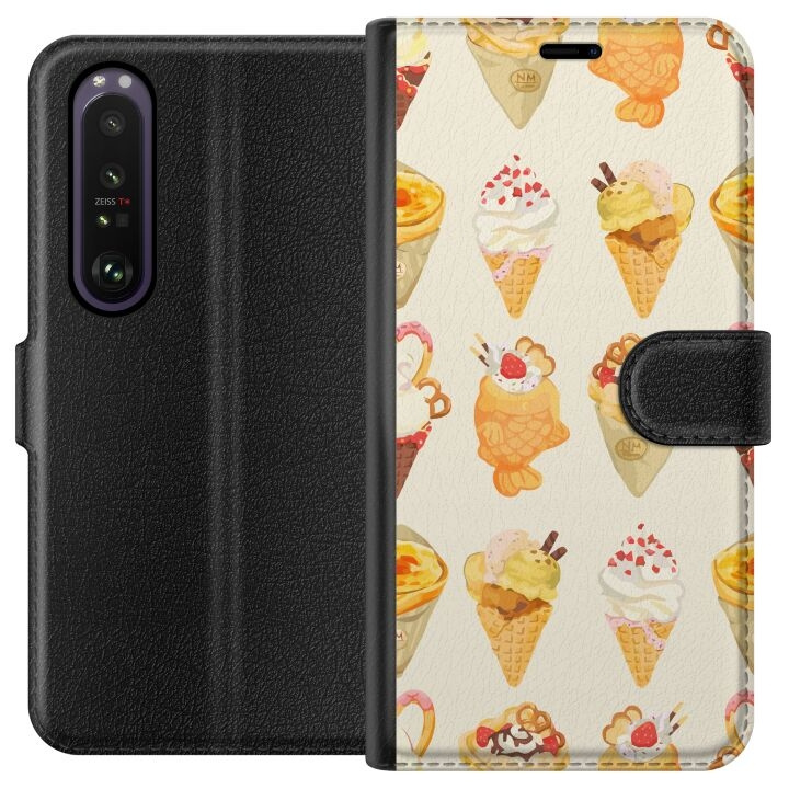 Portemonnee-hoesje voor Sony Xperia 1 III met Glasachtig ontwerp in de groep SMARTPHONE & TABLETS / Mobielbescherming / Sony bij TP E-commerce Nordic AB (A61183)