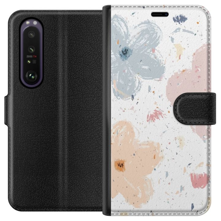 Portemonnee-hoesje voor Sony Xperia 1 III met Bloemen ontwerp in de groep SMARTPHONE & TABLETS / Mobielbescherming / Sony bij TP E-commerce Nordic AB (A61184)