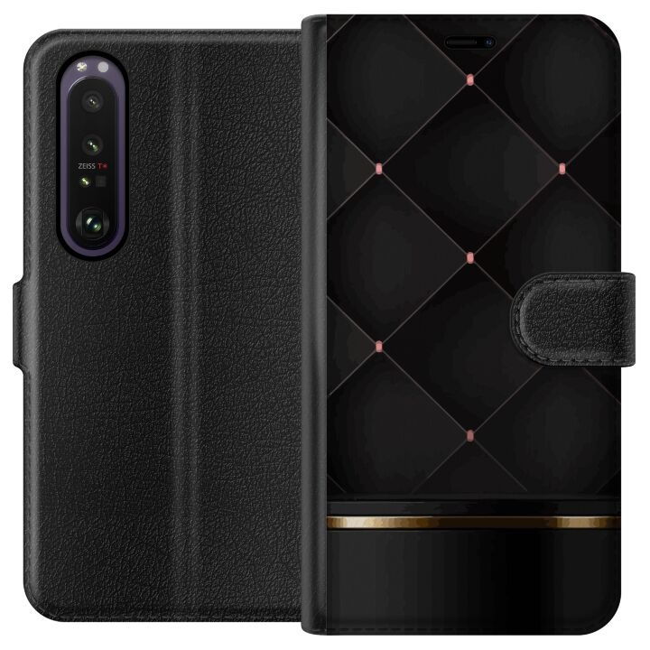 Portemonnee-hoesje voor Sony Xperia 1 III met Luxe lijn ontwerp in de groep SMARTPHONE & TABLETS / Mobielbescherming / Sony bij TP E-commerce Nordic AB (A61187)