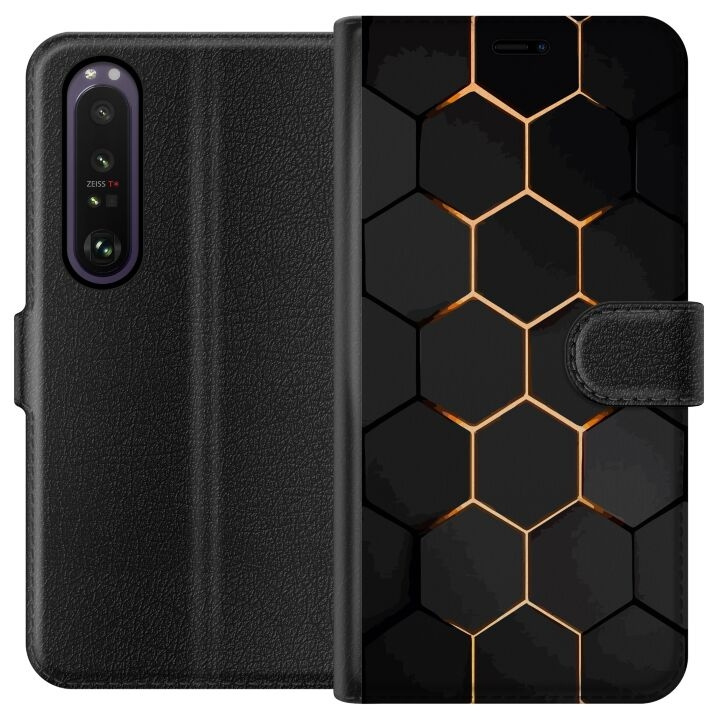 Portemonnee-hoesje voor Sony Xperia 1 III met Luxe Patroon ontwerp in de groep SMARTPHONE & TABLETS / Mobielbescherming / Sony bij TP E-commerce Nordic AB (A61197)