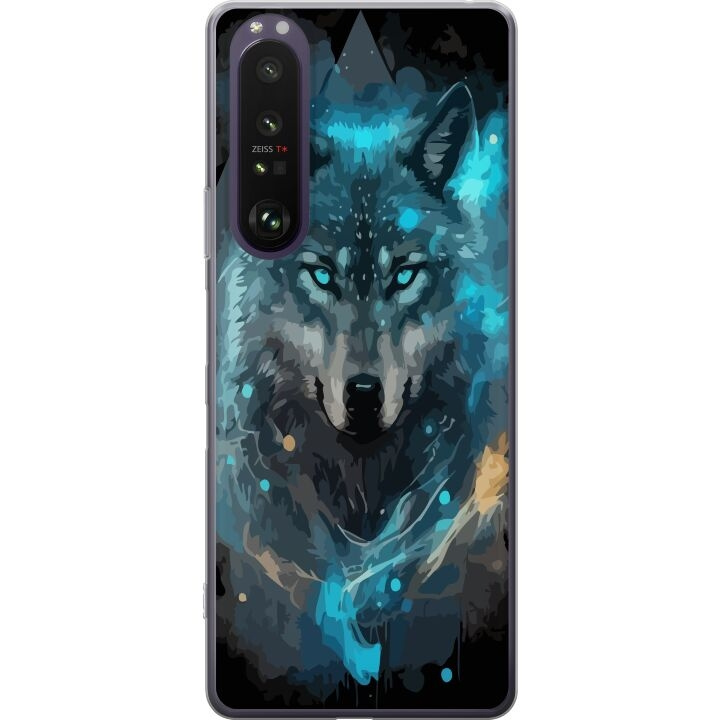 Mobiele hoes voor Sony Xperia 1 III met Wolf ontwerp in de groep SMARTPHONE & TABLETS / Mobielbescherming / Sony bij TP E-commerce Nordic AB (A61204)