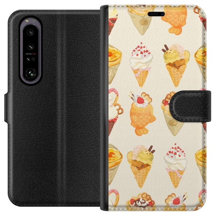 Portemonnee-hoesje voor Sony Xperia 1 IV met Glasachtig ontwerp in de groep SMARTPHONE & TABLETS / Mobielbescherming / Sony bij TP E-commerce Nordic AB (A61237)