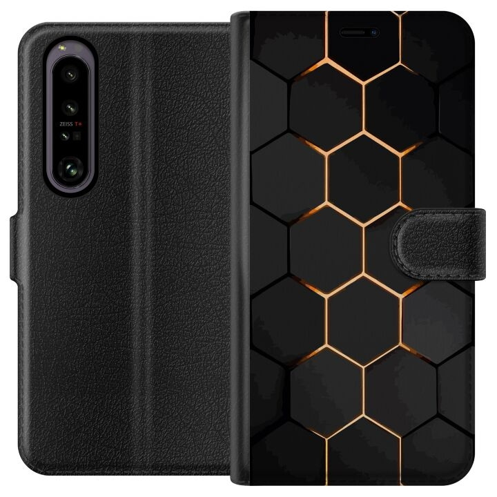 Portemonnee-hoesje voor Sony Xperia 1 IV met Luxe Patroon ontwerp in de groep SMARTPHONE & TABLETS / Mobielbescherming / Sony bij TP E-commerce Nordic AB (A61251)