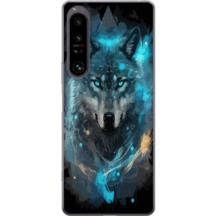 Mobiele hoes voor Sony Xperia 1 IV met Wolf ontwerp in de groep SMARTPHONE & TABLETS / Mobielbescherming / Sony bij TP E-commerce Nordic AB (A61258)