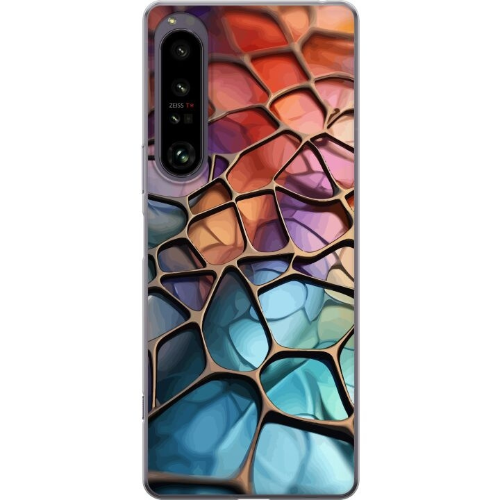 Mobiele hoes voor Sony Xperia 1 IV met Metallic patroon ontwerp in de groep SMARTPHONE & TABLETS / Mobielbescherming / Sony bij TP E-commerce Nordic AB (A61263)