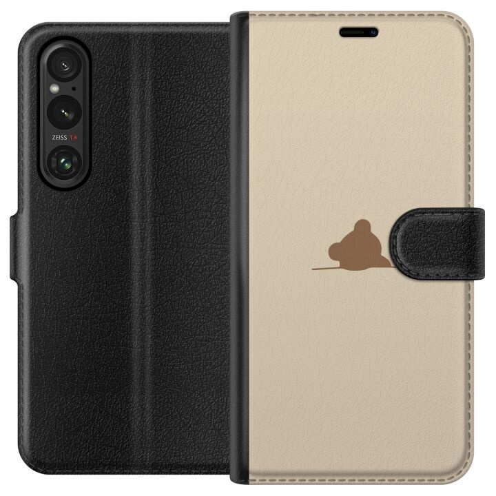 Portemonnee-hoesje voor Sony Xperia 1 V met Nalle ontwerp in de groep SMARTPHONE & TABLETS / Mobielbescherming / Sony bij TP E-commerce Nordic AB (A61300)