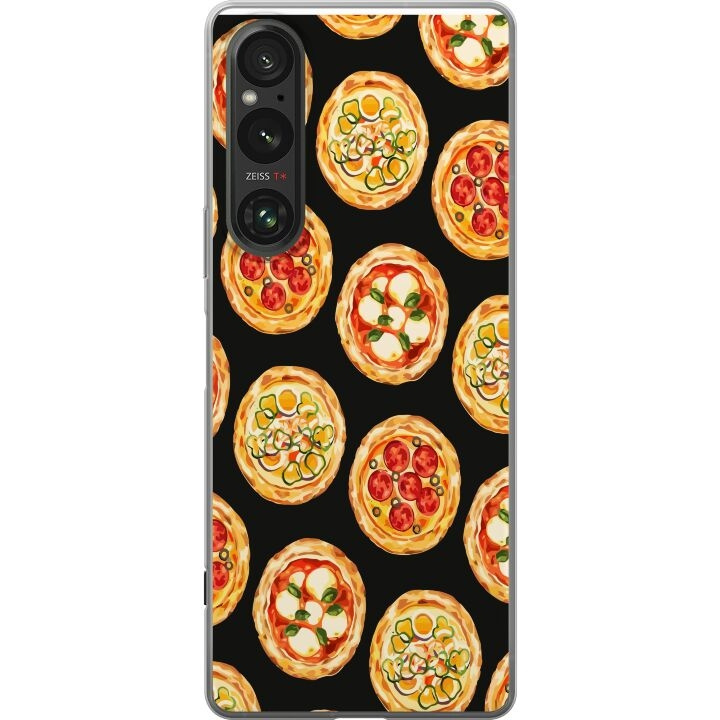 Mobiele hoes voor Sony Xperia 1 V met Pizza ontwerp in de groep SMARTPHONE & TABLETS / Mobielbescherming / Sony bij TP E-commerce Nordic AB (A61320)