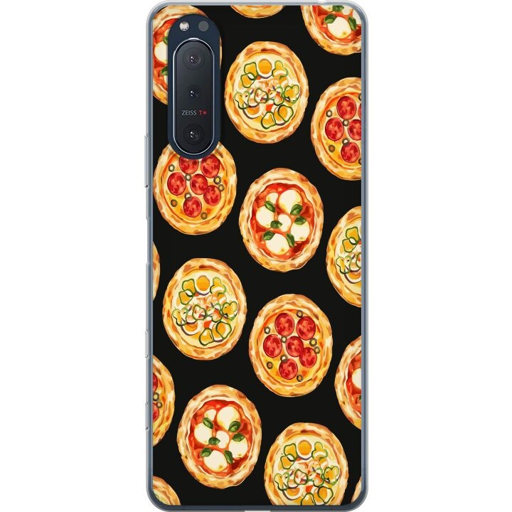 Mobiele hoes voor Sony Xperia 5 II met Pizza ontwerp in de groep SMARTPHONE & TABLETS / Mobielbescherming / Sony bij TP E-commerce Nordic AB (A61401)