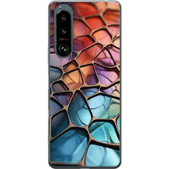 Mobiele hoes voor Sony Xperia 5 III met Metallic patroon ontwerp in de groep SMARTPHONE & TABLETS / Mobielbescherming / Sony bij TP E-commerce Nordic AB (A61452)