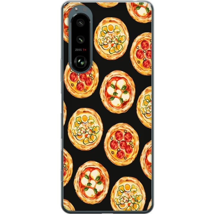 Mobiele hoes voor Sony Xperia 5 III met Pizza ontwerp in de groep SMARTPHONE & TABLETS / Mobielbescherming / Sony bij TP E-commerce Nordic AB (A61455)