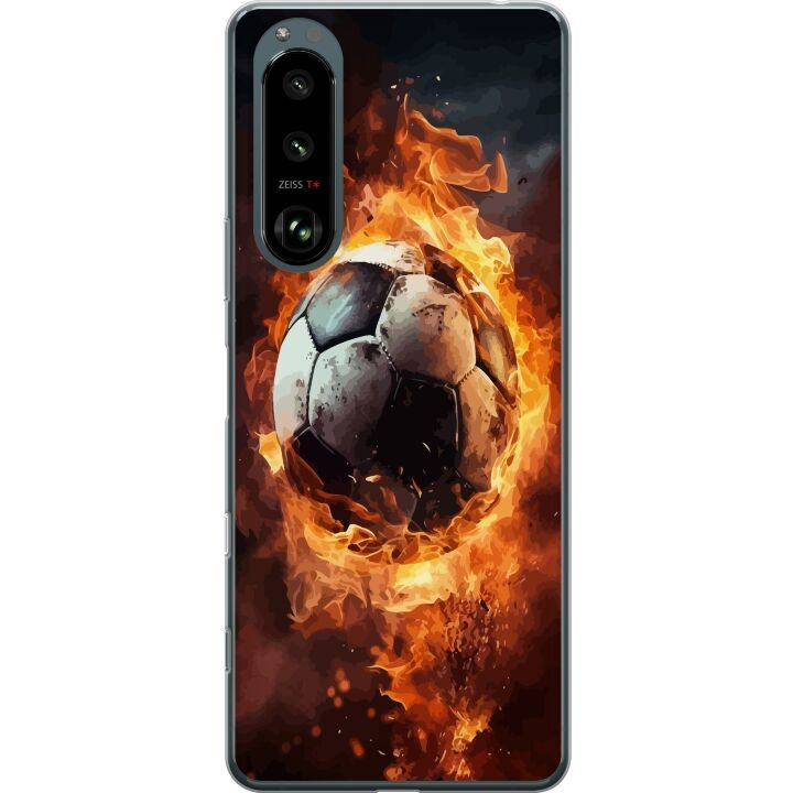 Mobiele hoes voor Sony Xperia 5 III met Voetbal ontwerp in de groep SMARTPHONE & TABLETS / Mobielbescherming / Sony bij TP E-commerce Nordic AB (A61463)