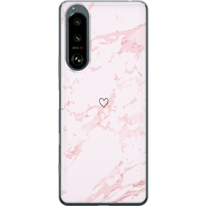 Mobiele hoes voor Sony Xperia 5 III met Roze Hart ontwerp in de groep SMARTPHONE & TABLETS / Mobielbescherming / Sony bij TP E-commerce Nordic AB (A61465)