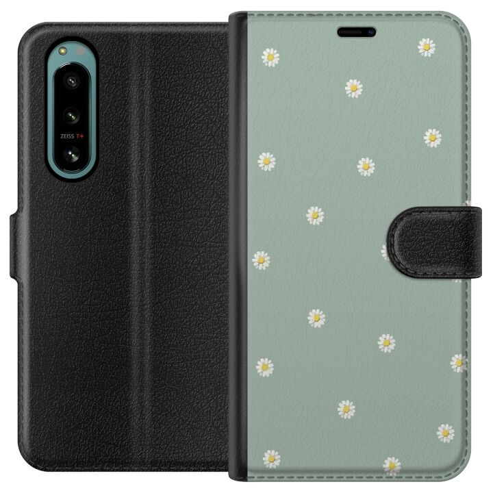 Portemonnee-hoesje voor Sony Xperia 5 IV met Priesterkragen ontwerp in de groep SMARTPHONE & TABLETS / Mobielbescherming / Sony bij TP E-commerce Nordic AB (A61473)