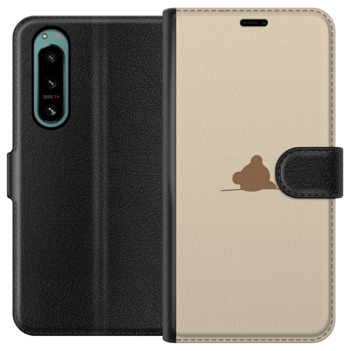 Portemonnee-hoesje voor Sony Xperia 5 IV met Nalle ontwerp in de groep SMARTPHONE & TABLETS / Mobielbescherming / Sony bij TP E-commerce Nordic AB (A61489)