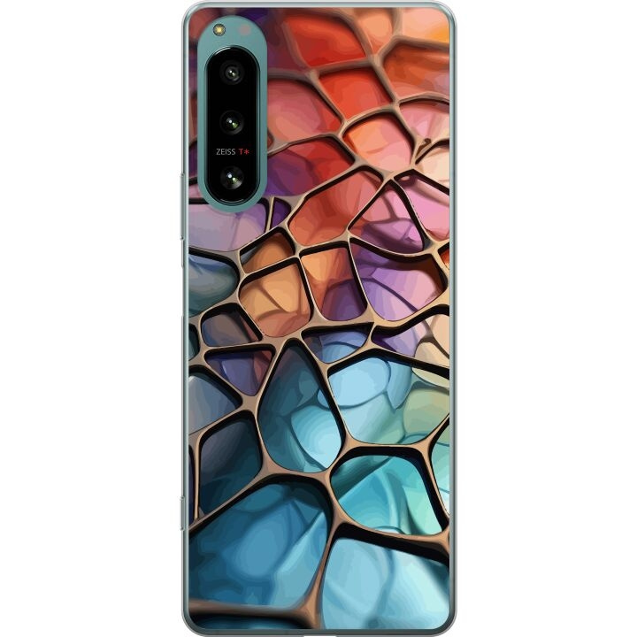 Mobiele hoes voor Sony Xperia 5 IV met Metallic patroon ontwerp in de groep SMARTPHONE & TABLETS / Mobielbescherming / Sony bij TP E-commerce Nordic AB (A61506)