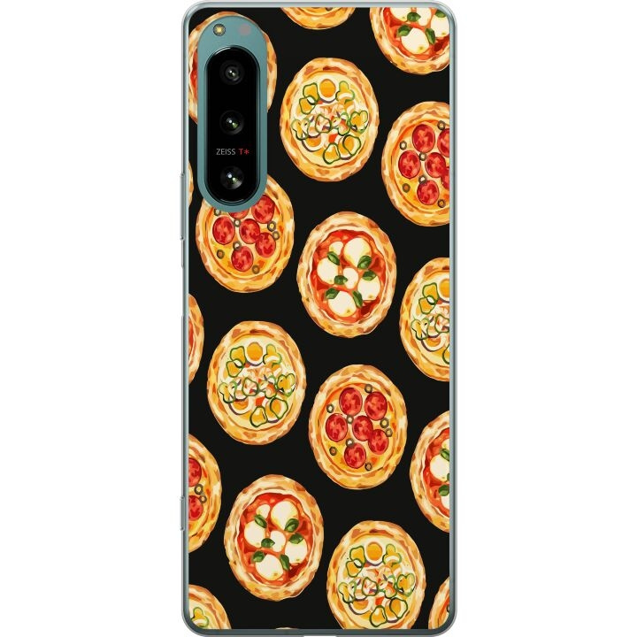 Mobiele hoes voor Sony Xperia 5 IV met Pizza ontwerp in de groep SMARTPHONE & TABLETS / Mobielbescherming / Sony bij TP E-commerce Nordic AB (A61509)