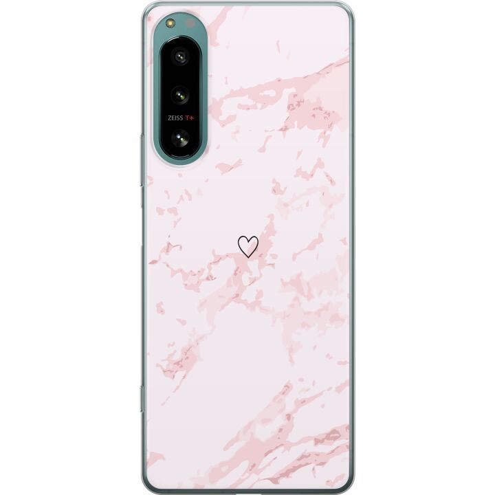 Mobiele hoes voor Sony Xperia 5 IV met Roze Hart ontwerp in de groep SMARTPHONE & TABLETS / Mobielbescherming / Sony bij TP E-commerce Nordic AB (A61519)