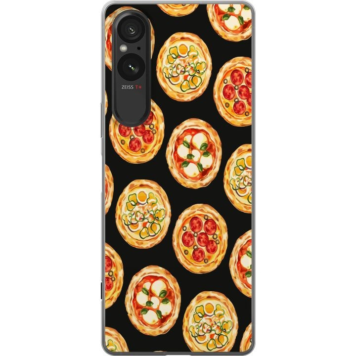 Mobiele hoes voor Sony Xperia 5 V met Pizza ontwerp in de groep SMARTPHONE & TABLETS / Mobielbescherming / Sony bij TP E-commerce Nordic AB (A61563)