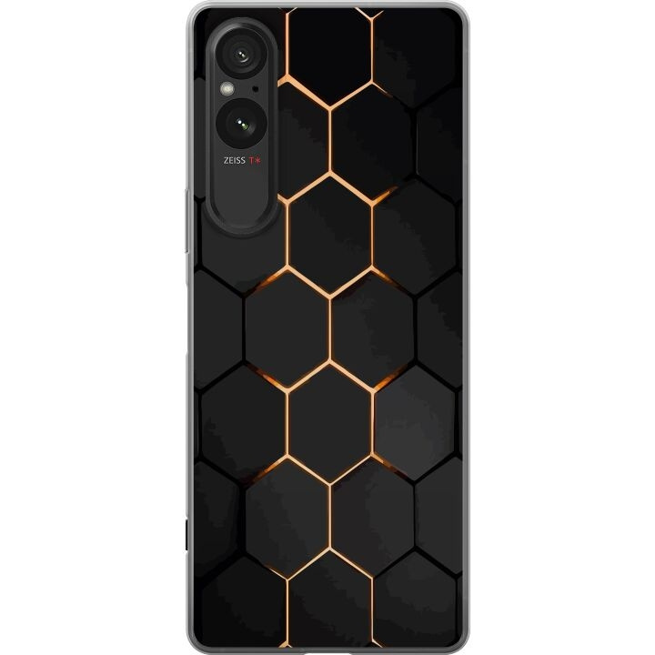 Mobiele hoes voor Sony Xperia 5 V met Luxe Patroon ontwerp in de groep SMARTPHONE & TABLETS / Mobielbescherming / Sony bij TP E-commerce Nordic AB (A61575)