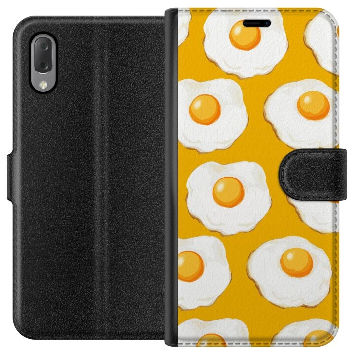 Portemonnee-hoesje voor Sony Xperia L3 met Gebakken ei ontwerp in de groep SMARTPHONE & TABLETS / Mobielbescherming / Sony bij TP E-commerce Nordic AB (A61606)