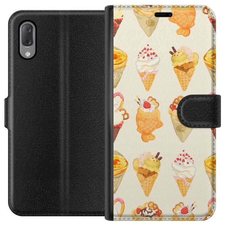 Portemonnee-hoesje voor Sony Xperia L3 met Glasachtig ontwerp in de groep SMARTPHONE & TABLETS / Mobielbescherming / Sony bij TP E-commerce Nordic AB (A61615)