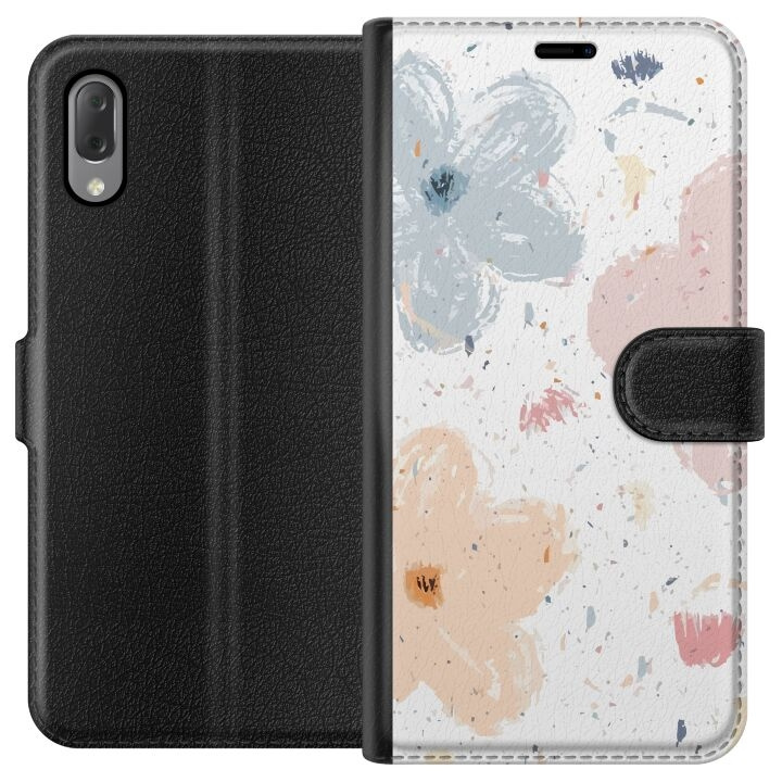 Portemonnee-hoesje voor Sony Xperia L3 met Bloemen ontwerp in de groep SMARTPHONE & TABLETS / Mobielbescherming / Sony bij TP E-commerce Nordic AB (A61616)