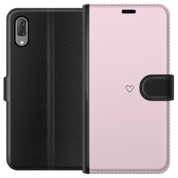 Portemonnee-hoesje voor Sony Xperia L3 met Hart ontwerp in de groep SMARTPHONE & TABLETS / Mobielbescherming / Sony bij TP E-commerce Nordic AB (A61623)