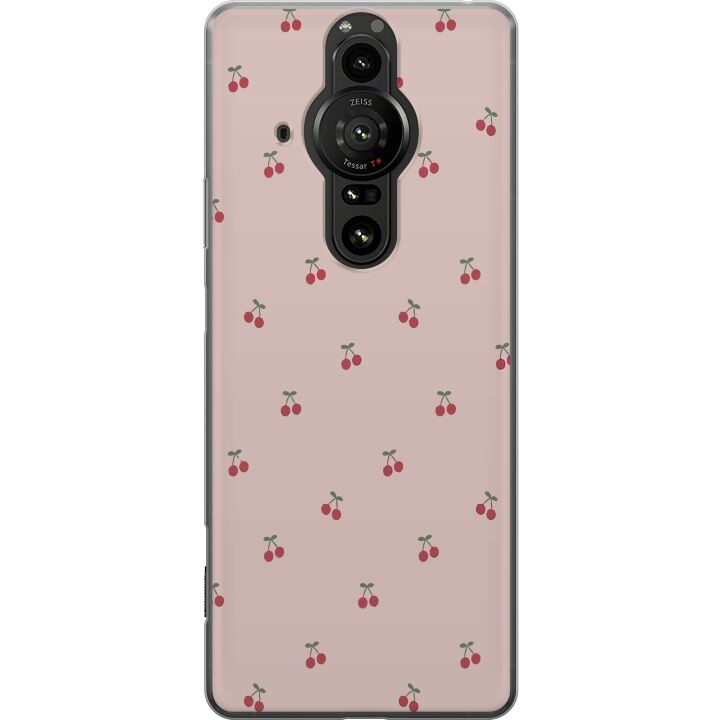 Mobiele hoes voor Sony Xperia Pro-I met Kersen ontwerp in de groep SMARTPHONE & TABLETS / Mobielbescherming / Sony bij TP E-commerce Nordic AB (A61692)