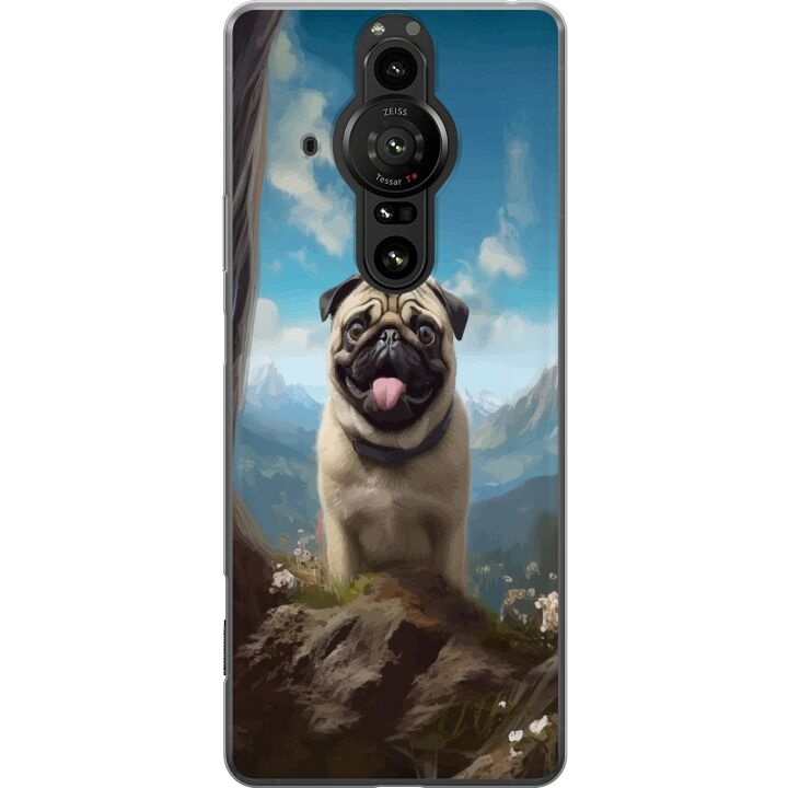 Mobiele hoes voor Sony Xperia Pro-I met Blije Hond ontwerp in de groep SMARTPHONE & TABLETS / Mobielbescherming / Sony bij TP E-commerce Nordic AB (A61703)