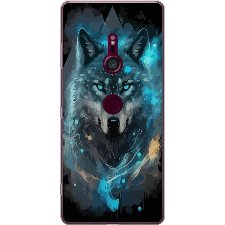 Mobiele hoes voor Sony Xperia XZ3 met Wolf ontwerp in de groep SMARTPHONE & TABLETS / Mobielbescherming / Sony bij TP E-commerce Nordic AB (A61717)