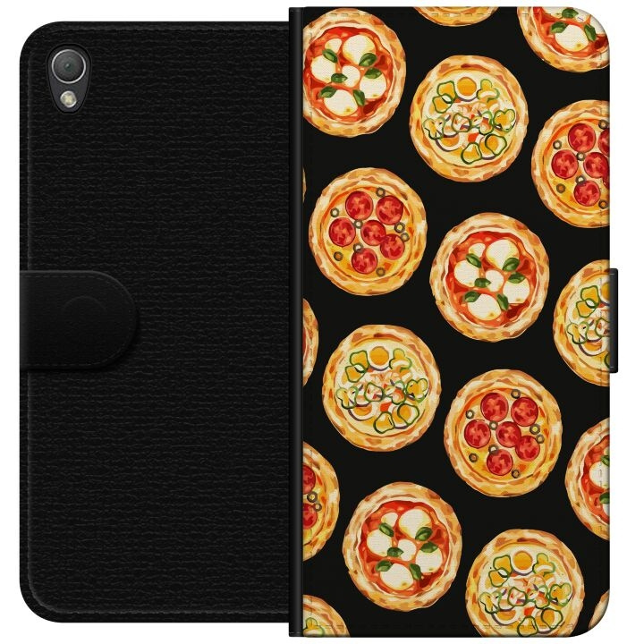 Portemonnee-hoesje voor Sony Xperia Z3 met Pizza ontwerp in de groep SMARTPHONE & TABLETS / Mobielbescherming / Sony bij TP E-commerce Nordic AB (A61752)