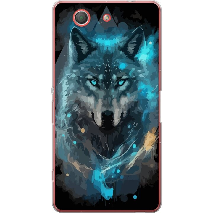 Mobiele hoes voor Sony Xperia Z3 Compact met Wolf ontwerp in de groep SMARTPHONE & TABLETS / Mobielbescherming / Sony bij TP E-commerce Nordic AB (A61771)