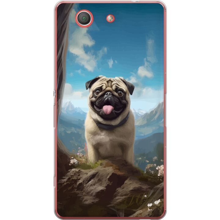 Mobiele hoes voor Sony Xperia Z3 Compact met Blije Hond ontwerp in de groep SMARTPHONE & TABLETS / Mobielbescherming / Sony bij TP E-commerce Nordic AB (A61784)