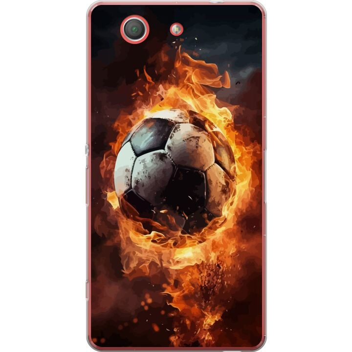 Mobiele hoes voor Sony Xperia Z3 Compact met Voetbal ontwerp in de groep SMARTPHONE & TABLETS / Mobielbescherming / Sony bij TP E-commerce Nordic AB (A61787)