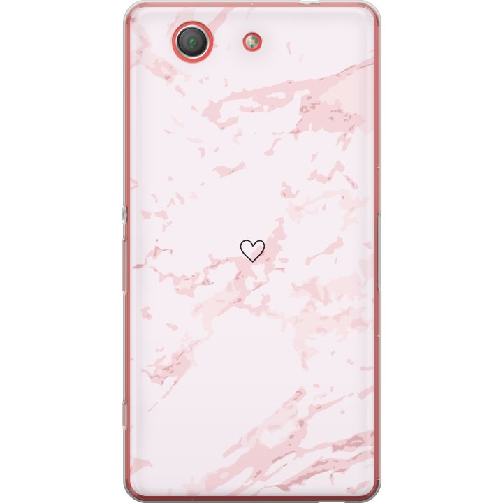 Mobiele hoes voor Sony Xperia Z3 Compact met Roze Hart ontwerp in de groep SMARTPHONE & TABLETS / Mobielbescherming / Sony bij TP E-commerce Nordic AB (A61789)