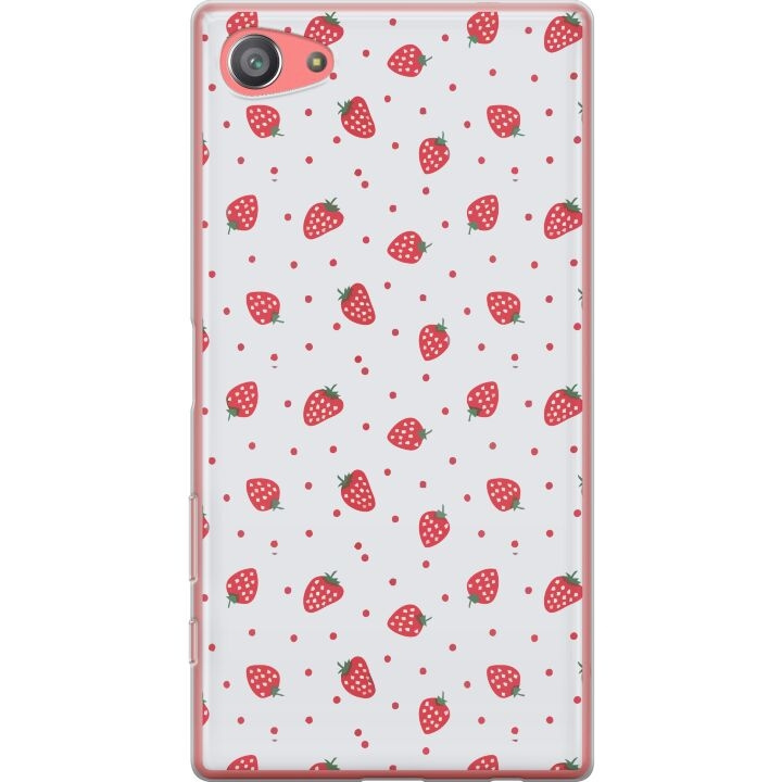 Mobiele hoes voor Sony Xperia Z5 Compact met Aardbeien ontwerp in de groep SMARTPHONE & TABLETS / Mobielbescherming / Sony bij TP E-commerce Nordic AB (A61810)