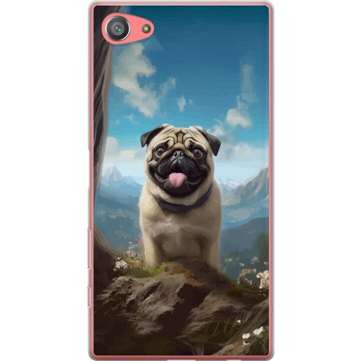 Mobiele hoes voor Sony Xperia Z5 Compact met Blije Hond ontwerp in de groep SMARTPHONE & TABLETS / Mobielbescherming / Sony bij TP E-commerce Nordic AB (A61811)