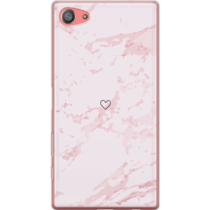 Mobiele hoes voor Sony Xperia Z5 Compact met Roze Hart ontwerp in de groep SMARTPHONE & TABLETS / Mobielbescherming / Sony bij TP E-commerce Nordic AB (A61816)